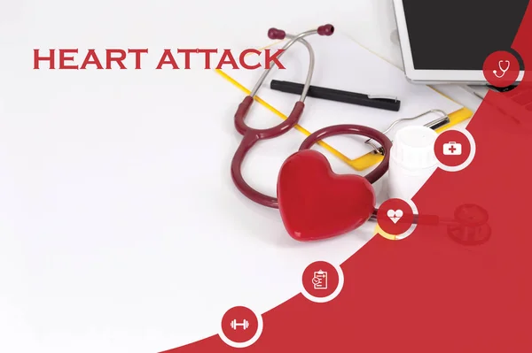 CONCEPT: HEART ATTACK — Stock Photo, Image