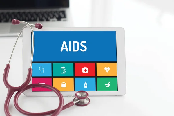 Hälsokoncept: Aids — Stockfoto