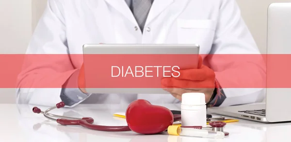 CONCEITO DE SAÚDE: DIABETES — Fotografia de Stock