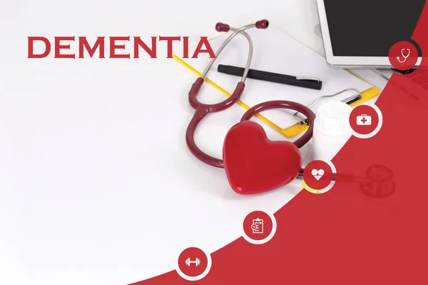 KESEHATAN KONCEPT: DEMENTIA — Stok Foto