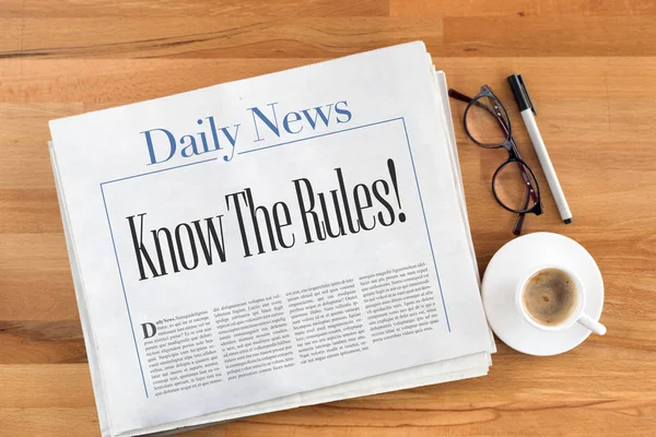 Viewof  newspaper on the table — Stock Photo, Image