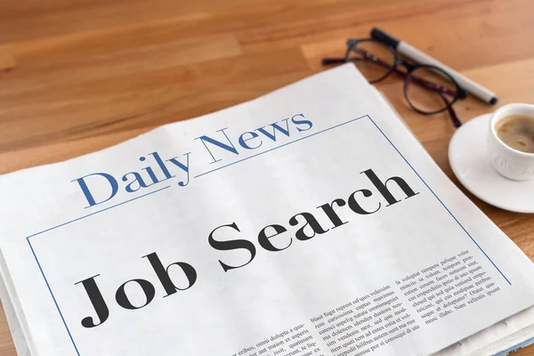 Viewof  newspaper on the table — Stock Photo, Image