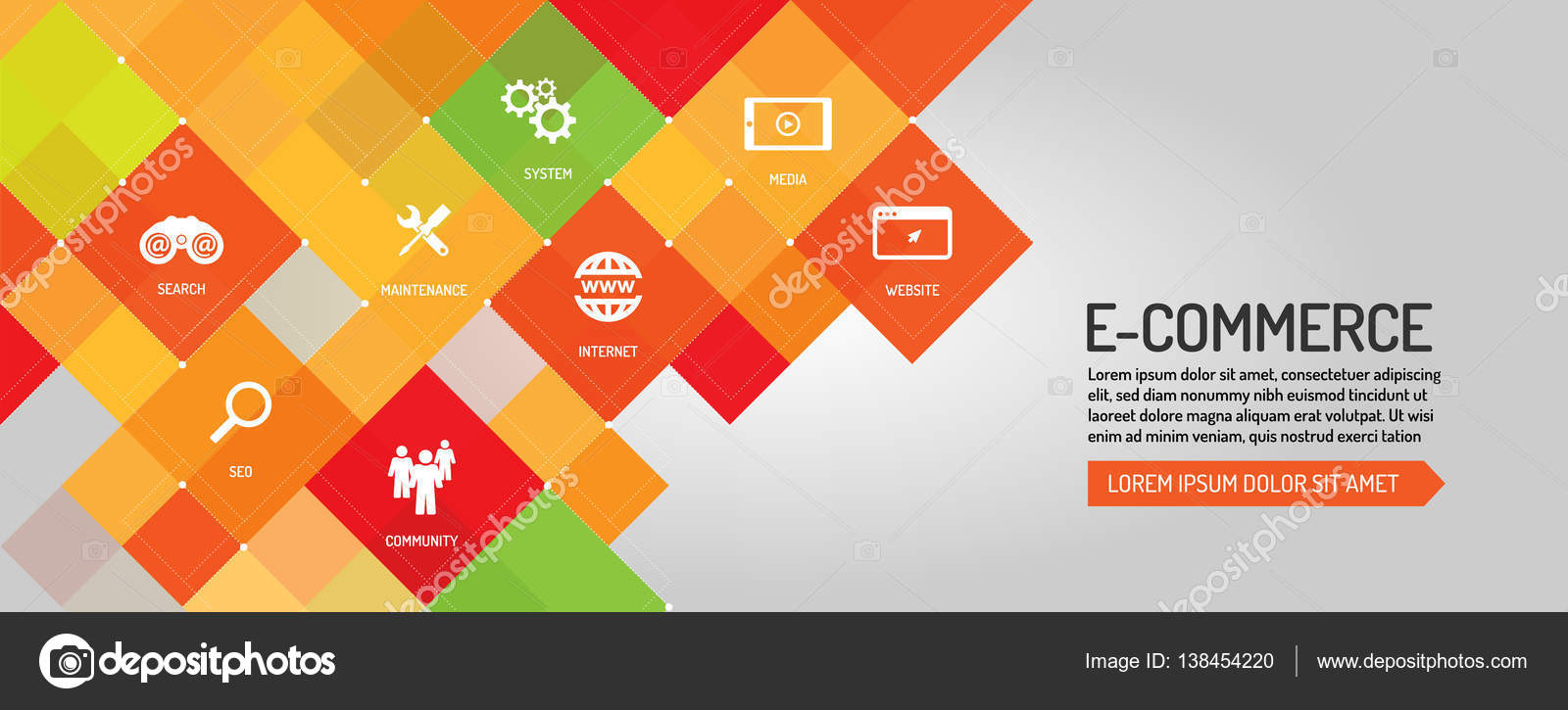 E-Commerce banner — Stock Vector © garagestock #138454220