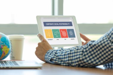 tablet ekranında kavramı