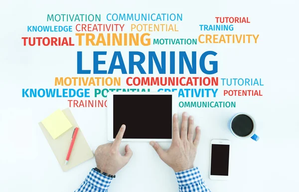 Learning Word Cloud — Stock Photo, Image