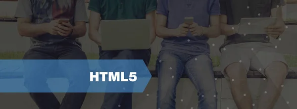 Teknik-konceptet: Html5 — Stockfoto