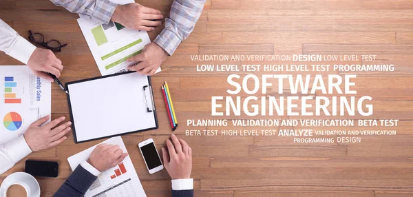 Engenharia de Software Word Cloud — Fotografia de Stock