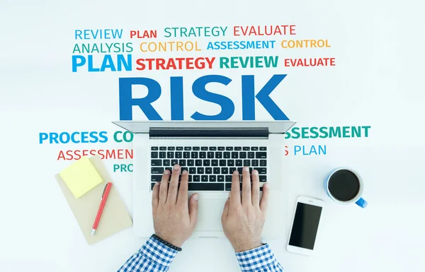 Concept: Risk Word Cloud — Stock Photo, Image