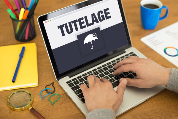 TUTELAGE concept on screen