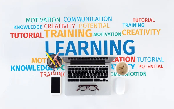 Learning Word Cloud — Stock Photo, Image