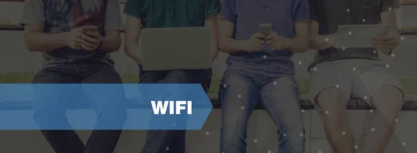 Teknoloji kavramı: Wifi — Stok fotoğraf