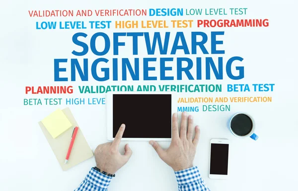 Software Engineering Word Cloud — Stockfoto