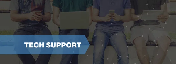TECHNOLOGY CONCEPT: TECH SUPPORT — Stock Photo, Image