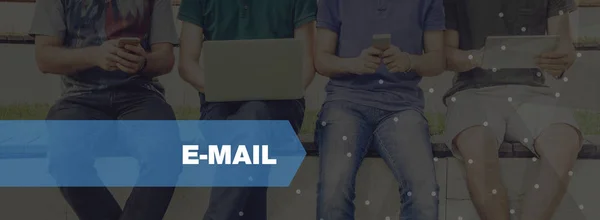 TECHNOLOGY CONCEPT: E-MAIL — Stock Photo, Image