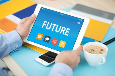 Tablet ekrandaki metni