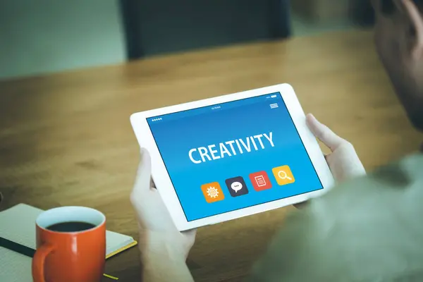 Creativiteit Concept op Tablet PC — Stockfoto