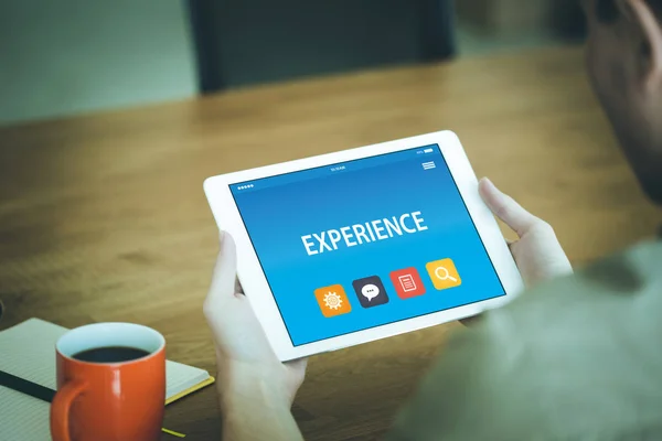 タブレットの経験概念 — ストック写真