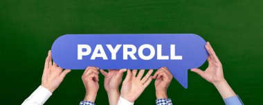 Konuşma balonu Holding eller 