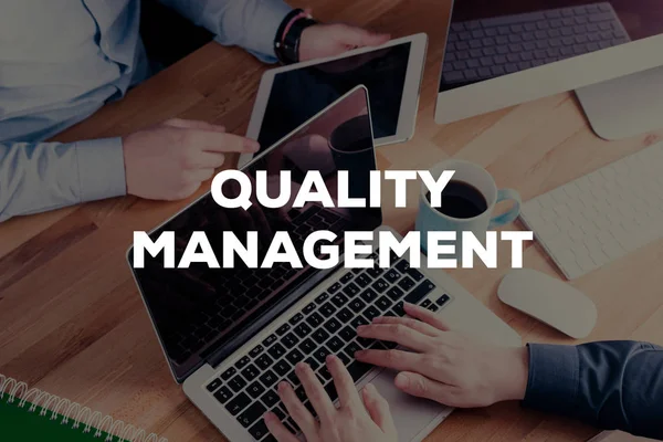 Conceito de gestão da qualidade — Fotografia de Stock