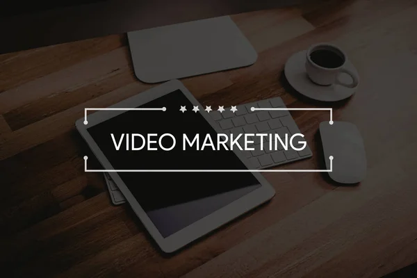 Concept de marketing vidéo — Photo