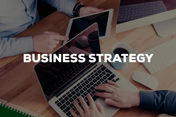 Концепція бізнес-стратегія — стокове фото