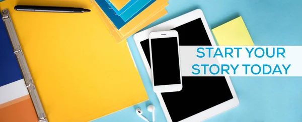 Começa a tua história hoje mesmo. — Fotografia de Stock