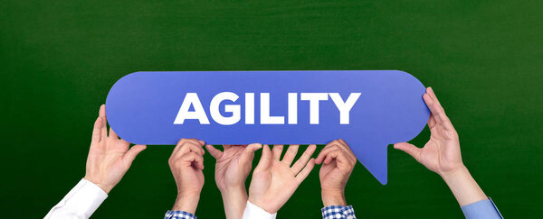 hands holding speech bubble 