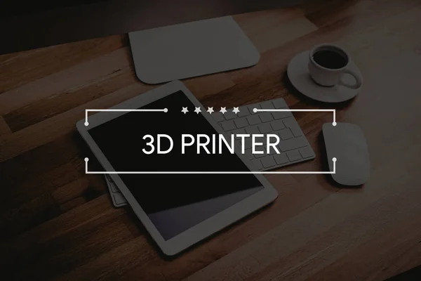 Έννοια 3D εκτυπωτή — Φωτογραφία Αρχείου
