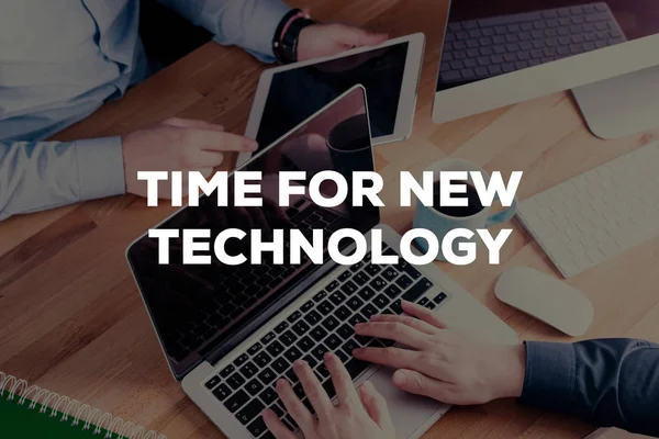 Zeit für neues Technologiekonzept — Stockfoto