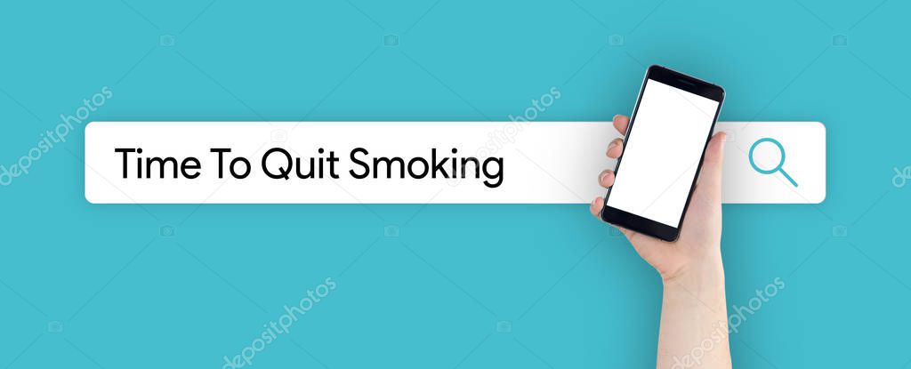 TIME TO QUIT SMOKING CONCEPT