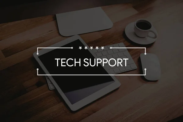 Konzept zur technischen Unterstützung — Stockfoto