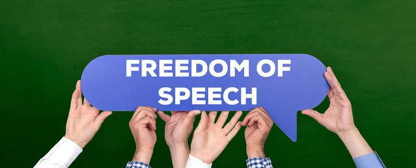 FREEDOM OF SPEECH КОНСЕПТ — стокове фото