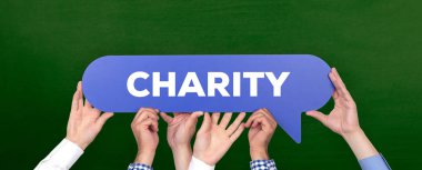 Konuşma balonu Holding eller 