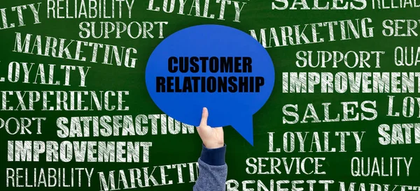 Customer Relationship Written — Stock Photo, Image