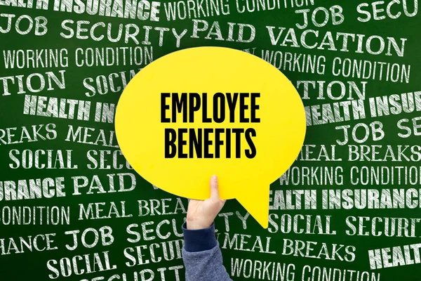 Employee Benefits Written — Stock Photo, Image