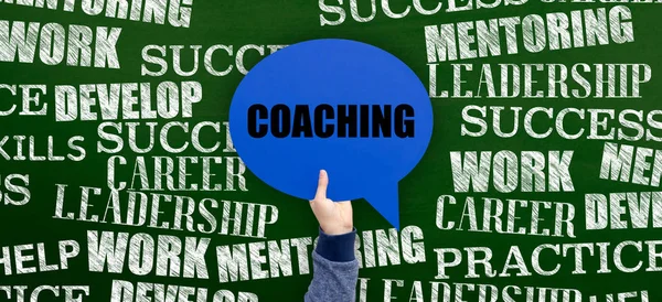 Coaching Written  on Speech Bubble — Stock Photo, Image