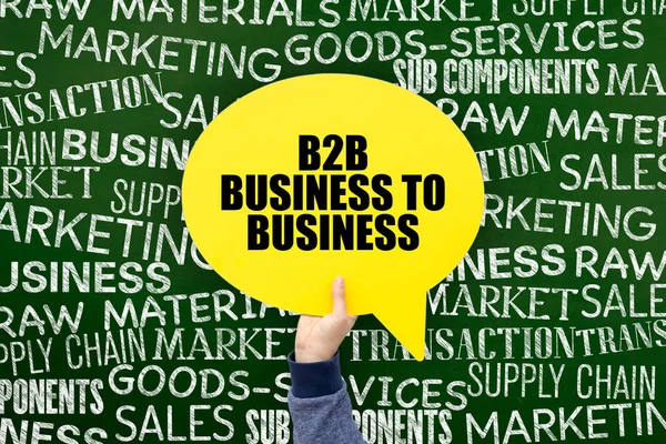Business to Business B2B Scritto — Foto Stock