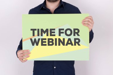 Zaman için Webinar kavramı