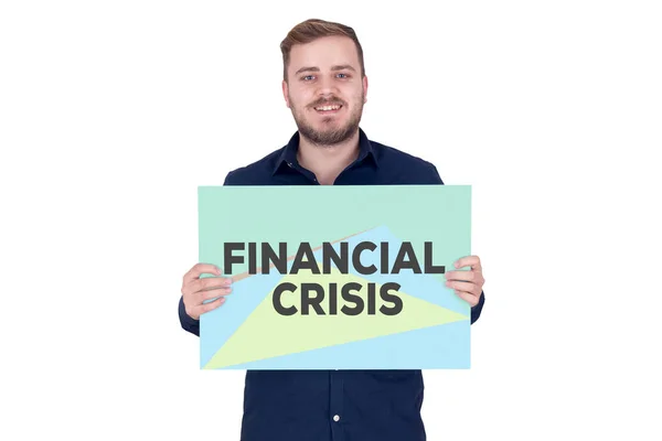 Concepto de crisis financiera — Foto de Stock