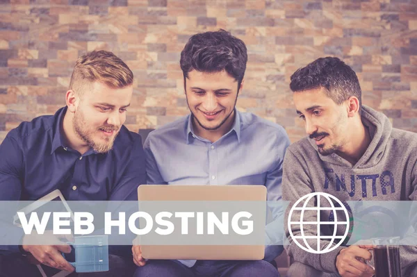 Web Hosting τεχνολογία έννοια — Φωτογραφία Αρχείου