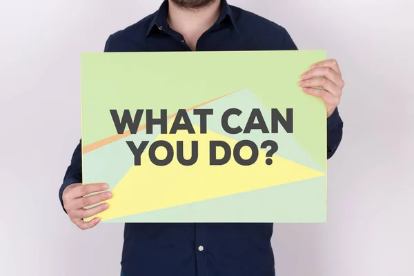 WHAT CAN YOU DO? CONCEPT — Stock Photo, Image