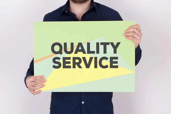 Έννοια της ποιότητας υπηρεσιών — Φωτογραφία Αρχείου