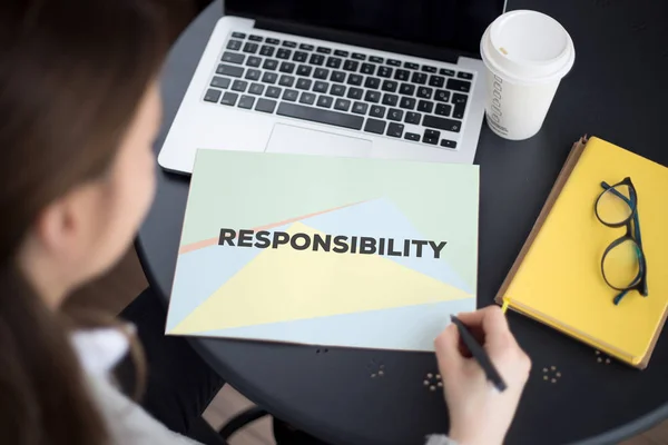 PAROLA DI RESPONSABILITÀ CONCEPT — Foto Stock