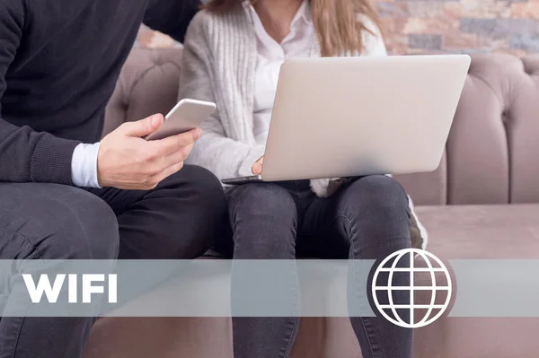 WiFi technologie Concept — Stockfoto