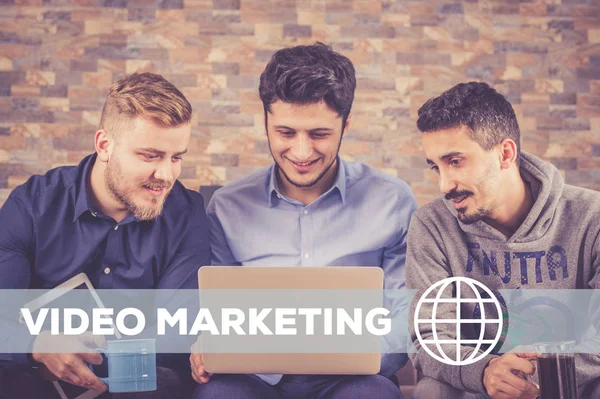 Concepto de Tecnología de Video Marketing — Foto de Stock