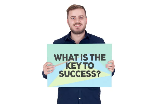 WHAT IS THE KEY TO SUCCESS? CONCEPT — Stock Photo, Image