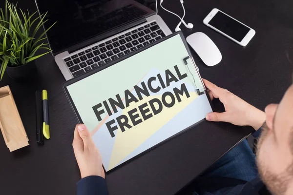 Concepto de libertad financiera — Foto de Stock