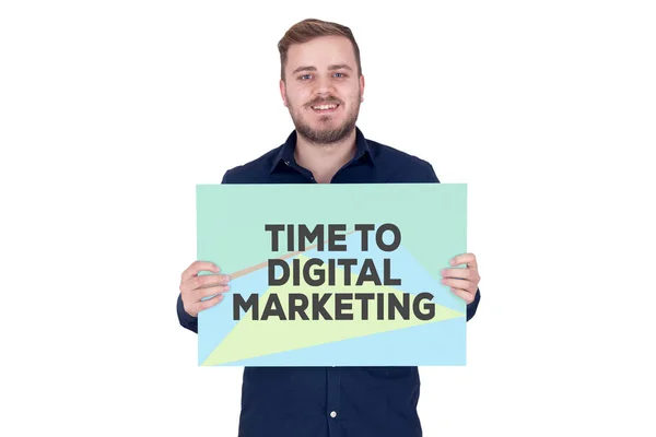 Tijd om digitale Marketing Concept — Stockfoto