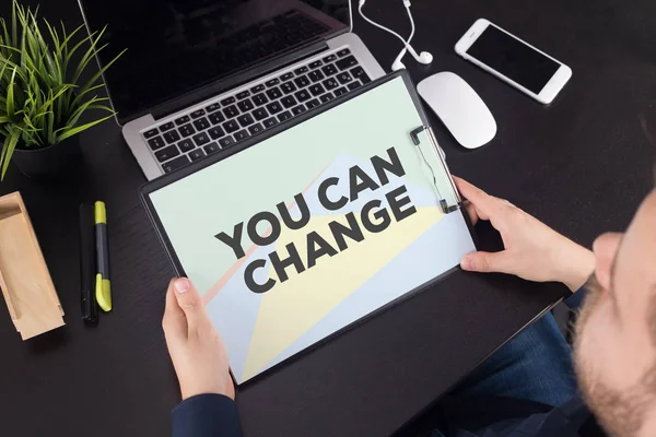 YOU CAN CHANGE CONCEPT — Stock Photo, Image