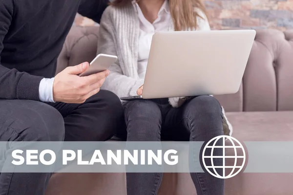 Seo Planning Technology Concept — Stock Photo, Image